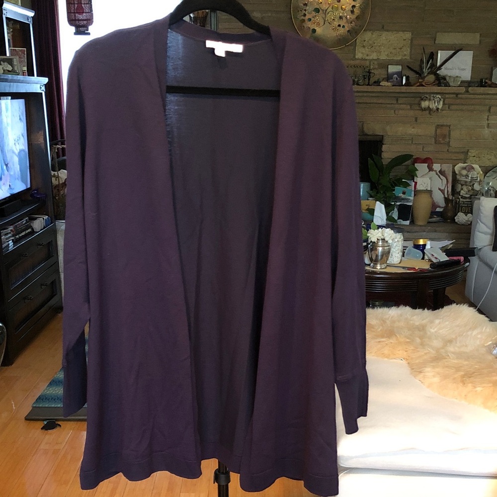 Chico’s Navy Open-Front Women's Cardigan Sweater